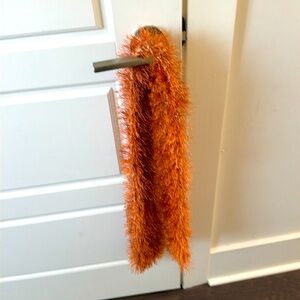 Orange sparkly scarf